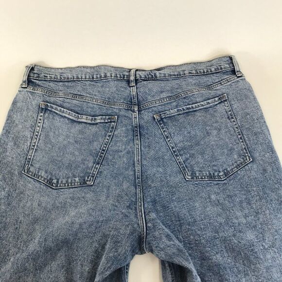 Old Navy Extra High Rise Sky-Hi Straight Jeans Women's Plus Size 24 Button-Fly - Picture 6 of 14